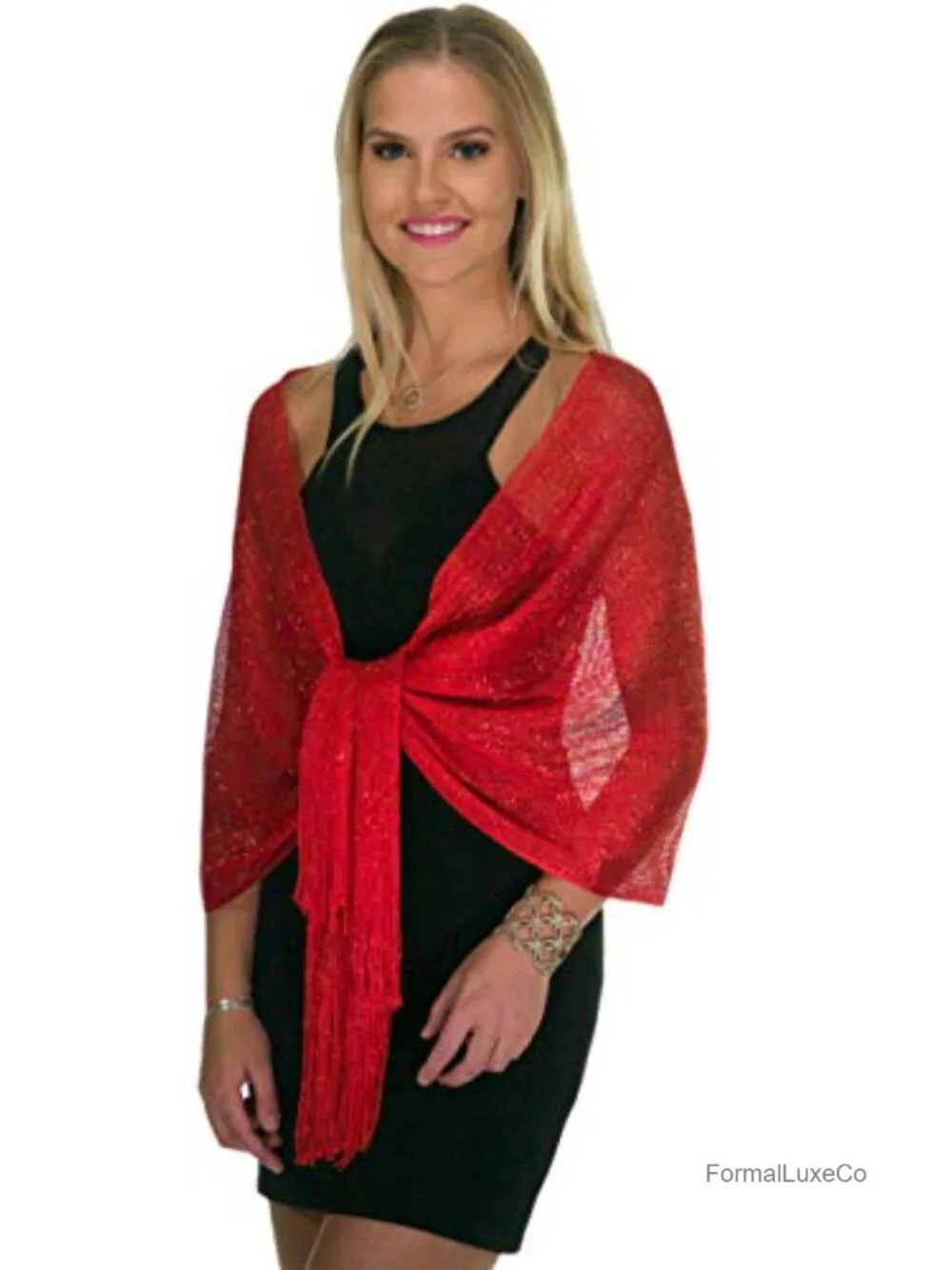 Metallic Glitter Shawl Wrap for Women Evening Dresses Wedding Party Pashmina